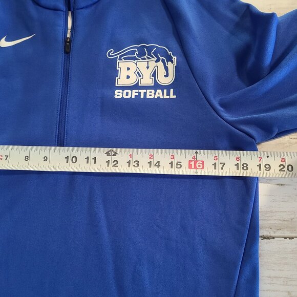 Nike BYU Softball Pullover Jacket Mens Long Sleeve XS Collegiate Athletics NEW - Picture 5 of 8